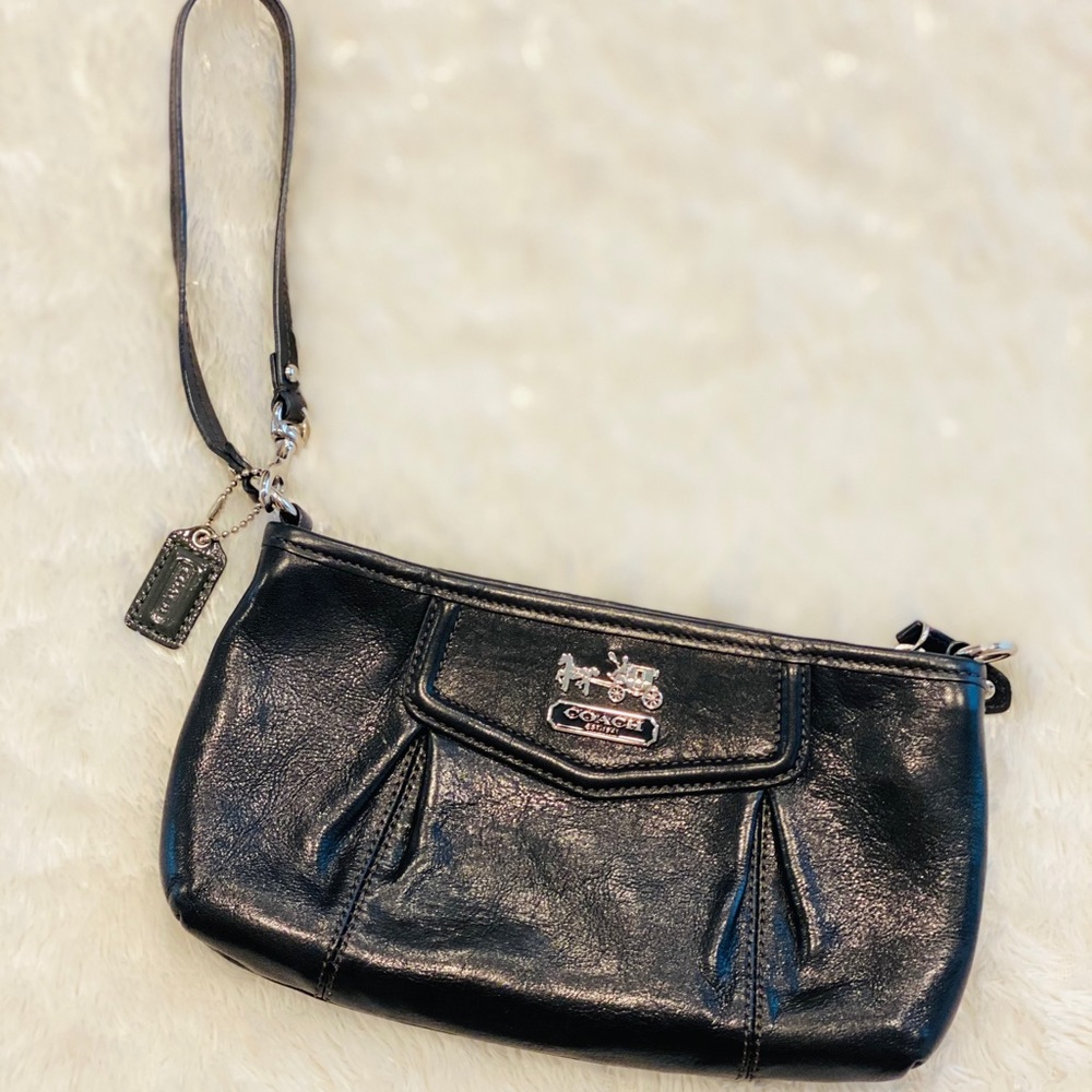 Black Coach Wristlet